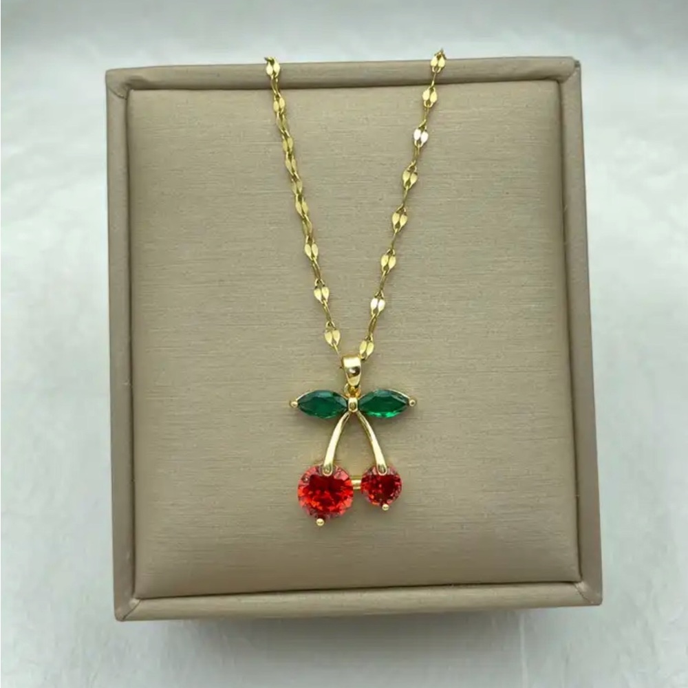 Cute Cherry Necklace